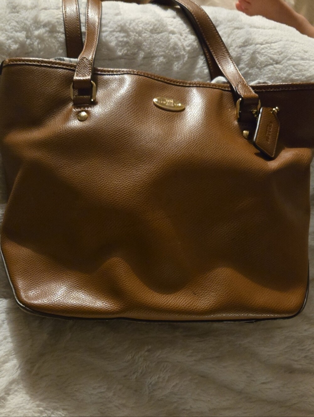 Authentic Coach Leather Tote Bag in Brown - Classic Everyday Carry